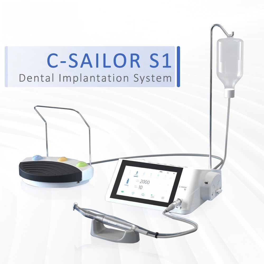 

YUSENDENT COXO C-SAILOR S1 Dental implantation systems, 2-in-1 Implant Mode and Surgical Mode, 7” LCD Color Full Touch Screen US Plug білий