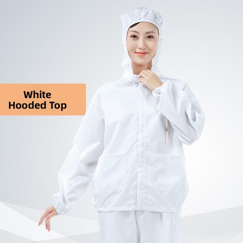 Mono sin pelusa con capucha para hombre y mujer Ropa de trabajo Disipación estática Azul ey Agricultura Traje de limpieza de cuerpo completo