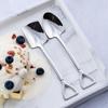 Stainless Steel Dessert Spoon Ice Cream Spoon, Elegant Shovel Shape, Suitable for Ice Cream, Ice Cream, Tiramisu, Etc., Modern Home Kitchen Utensils