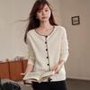 2024 Ejia Style Women's 100% Pure Cashmere Cardigan - Autumn/Winter Loose Knit Handmade Sweater Coat