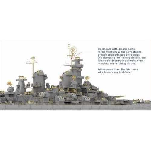 Veryfire 1/700 US Navy Battleship Missouri BB-63 Deluxe Edition Plastic Model Kit VFM700909DX