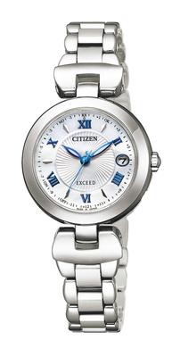 Радиочасы Titania Happy Flight Серебристые [Citizen] Eco-Drive ES9420-58A Женские