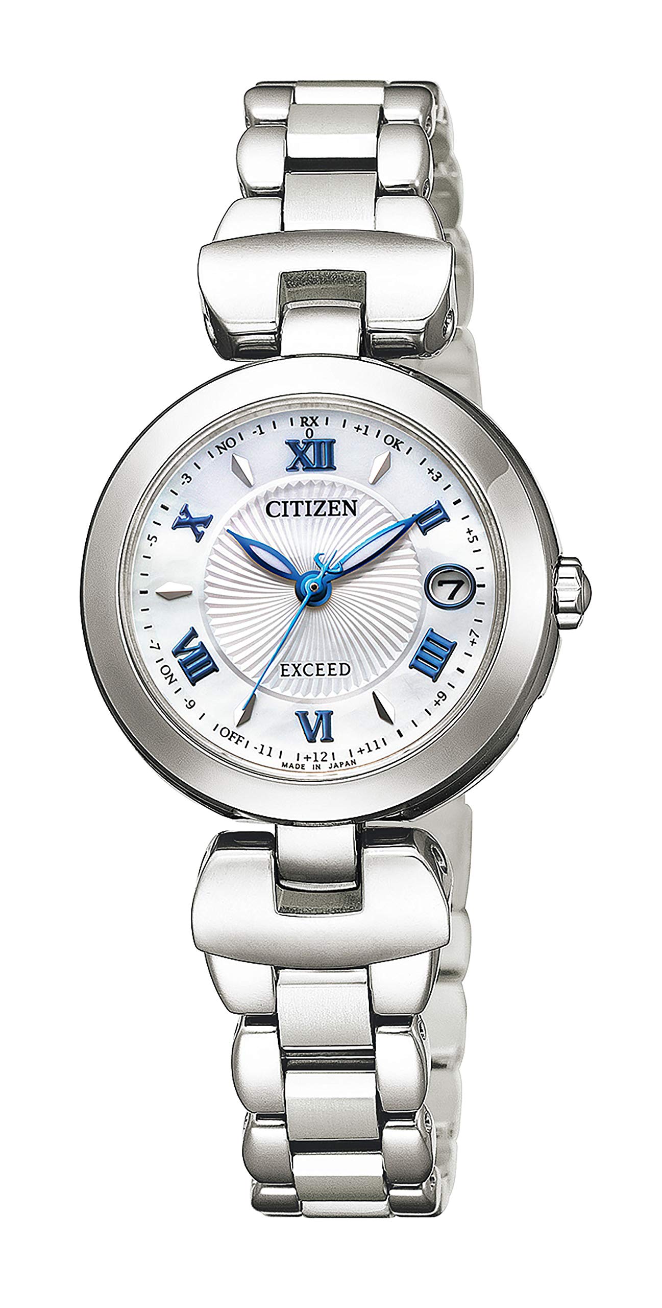 

Exceed Radio Watch Titania Happy Flight Silver [Citizen] Eco-Drive ES9420-58A Women s