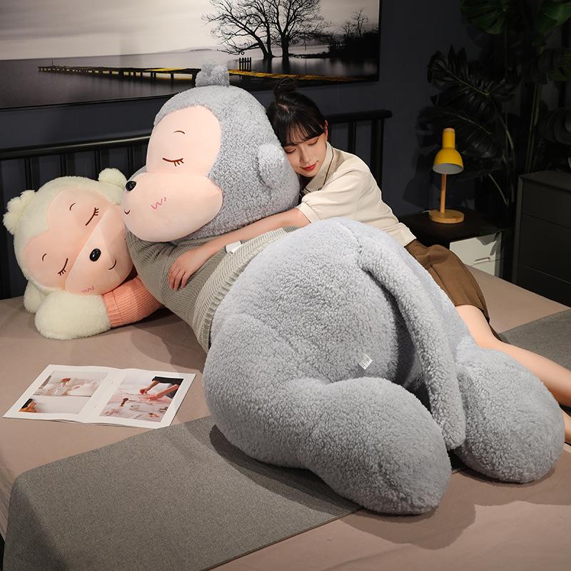 Huge Number Little Monkey Doll Pillow for Boys and Girls To Sleep with Cute Plush Toy Orangutan Doll