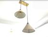 Mid Century 2 Fabric Shade Pendant Lights Chandelier Light Designer Ceiling Fixture Dinning Lights