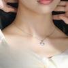 Beating Heart Necklace for Women with Niche Light Luxury Design, Lively Round Collarbone Chain, Sweet and Gentle Fairy Spirit