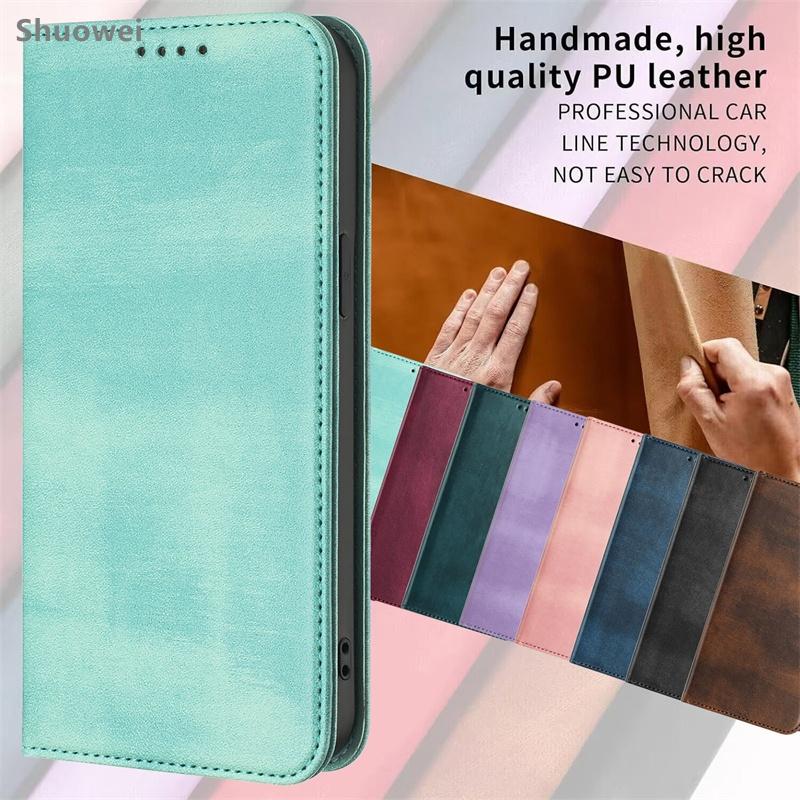 Casing For Infinix Hot 8 9 10 10i 10S 10T 40 Lite 11 Play Pro 4G Slim Wallet Leather Card Slot Flip Cover Case