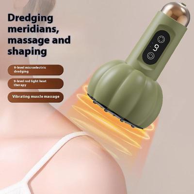Electric Meridian Body Massage Brush Gua Sha Physiotherapy Apparatus Lymphatic Drainage Machine Microcurrent Anti Cellulite