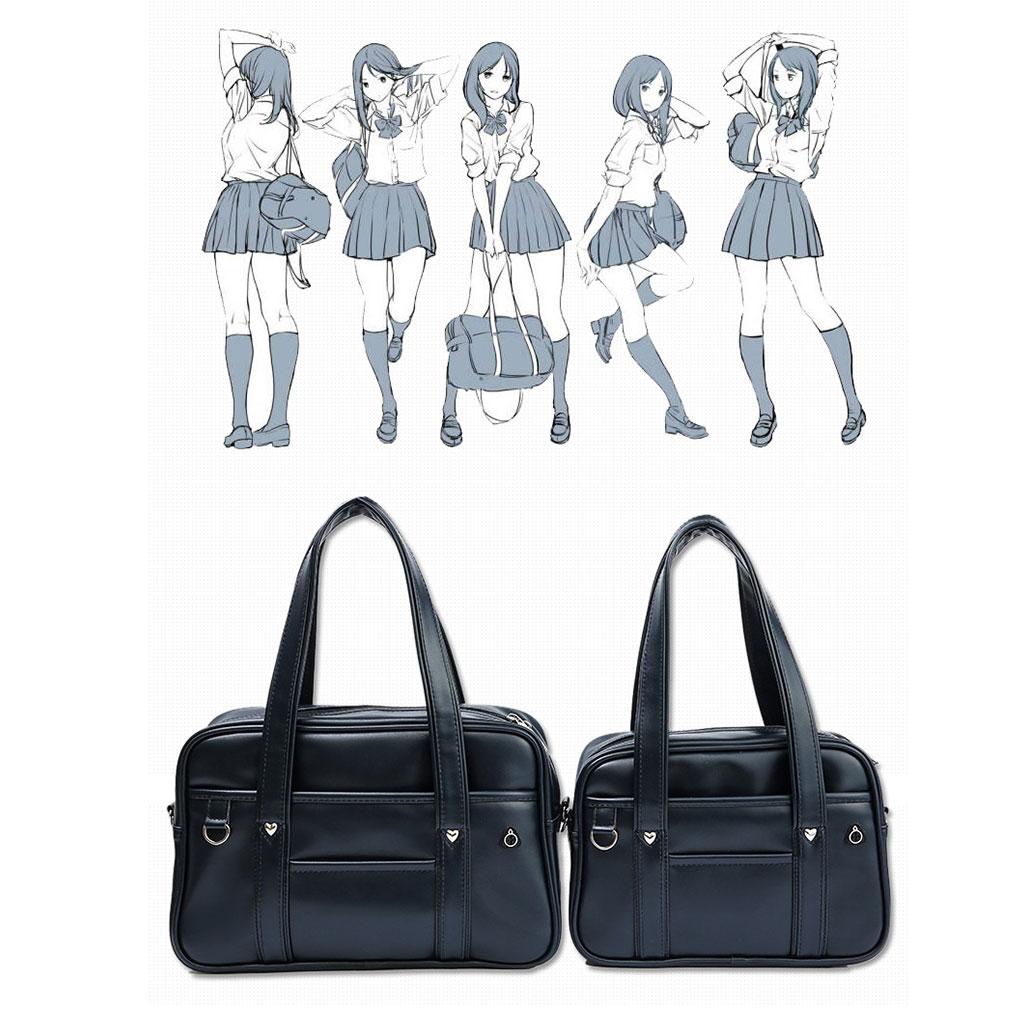 Japanische PU-Leder Umhängetasche für Schule und Alltag Japanische lässige PU-Umhängetasche Arbeit