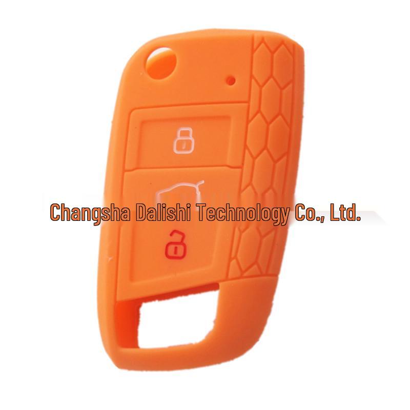 Silikon-Schlüsselabdeckung für Volkswagen Golf 3-Tasten Klappauto