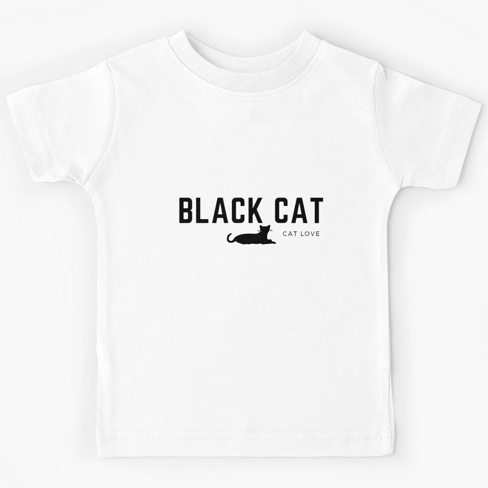 Word art - Black cat Kids T-Shirt 110