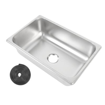12.44x8.11x3.94in Kitchen Sink 304 Stainless Steel with 40mm Drain Port Bar Sink Single Wash Basin