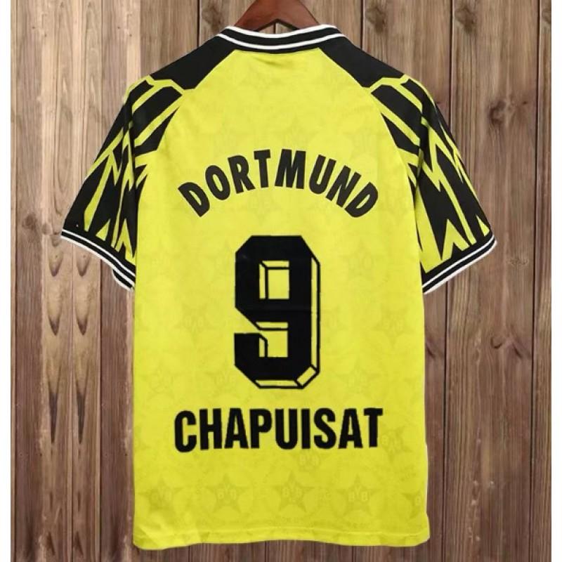 Retro Fußballtrikot Herren Damen Erwachsene Fußballhemd Vintage Dortmund BVB Klassische Trikots Riedle Muller Sammer Haaland
