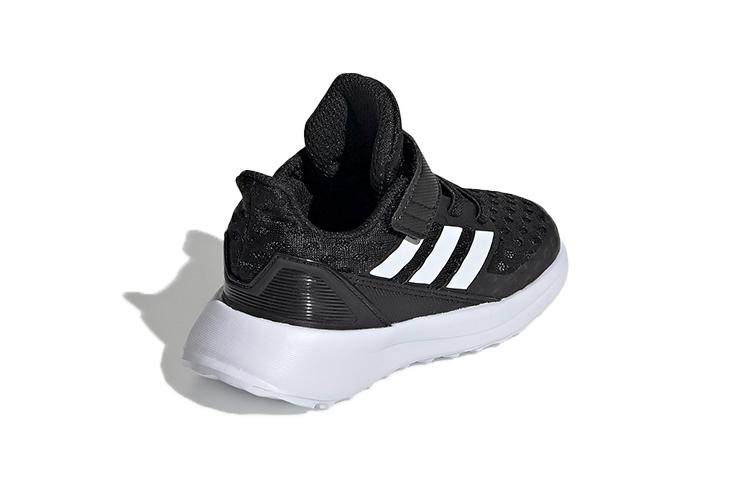 Adidas Rapidarun Elite Cushioning Abrasion Resistant Breathable Low top Toddler Shoes Black White Infant And Toddler EF9277