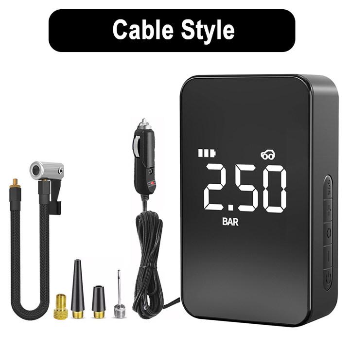 

Портативный автомобильный воздушный насос воздушный компрессор 150PSI 6000mAh Power Bank перезаряжаемый насос для накачивания шин мотоцикла велосипеда