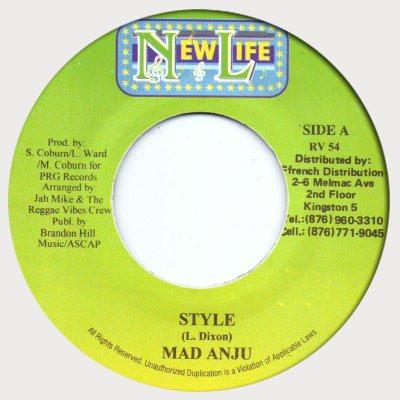 

7inch Record MADD ANJU - Style RV54 New Life Jamaica Reggae, Ska & Dub Used