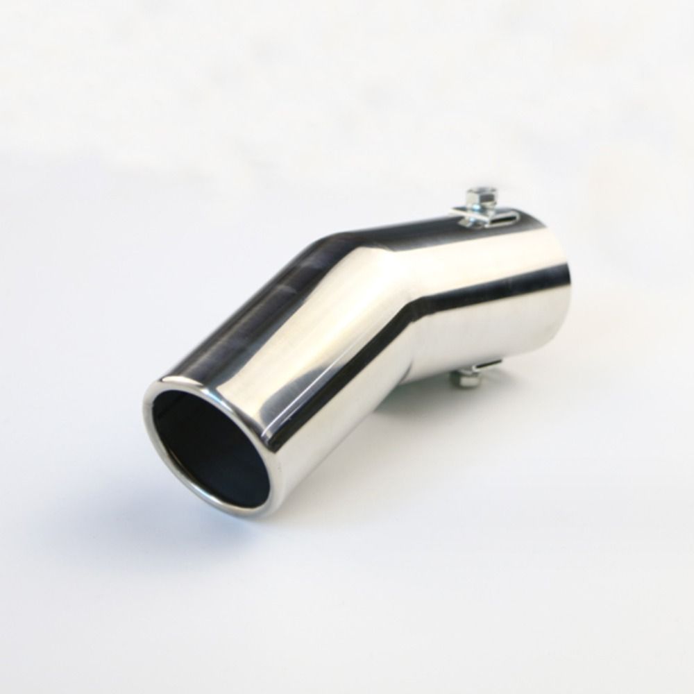 Chrome A191 Stainless Steel Car Tailpipe Universal Exhaust Tail Tip Reduce Exhaust Noise