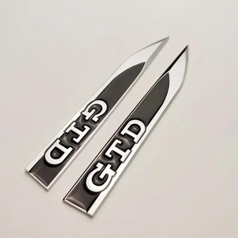 

2025 Hot 1PCS 3D Metal Car Body Side Fender Badge For Volkswagen VW Golf 7 6 5 GTD GLI Logo Sticker Emblem Decals Styling Access