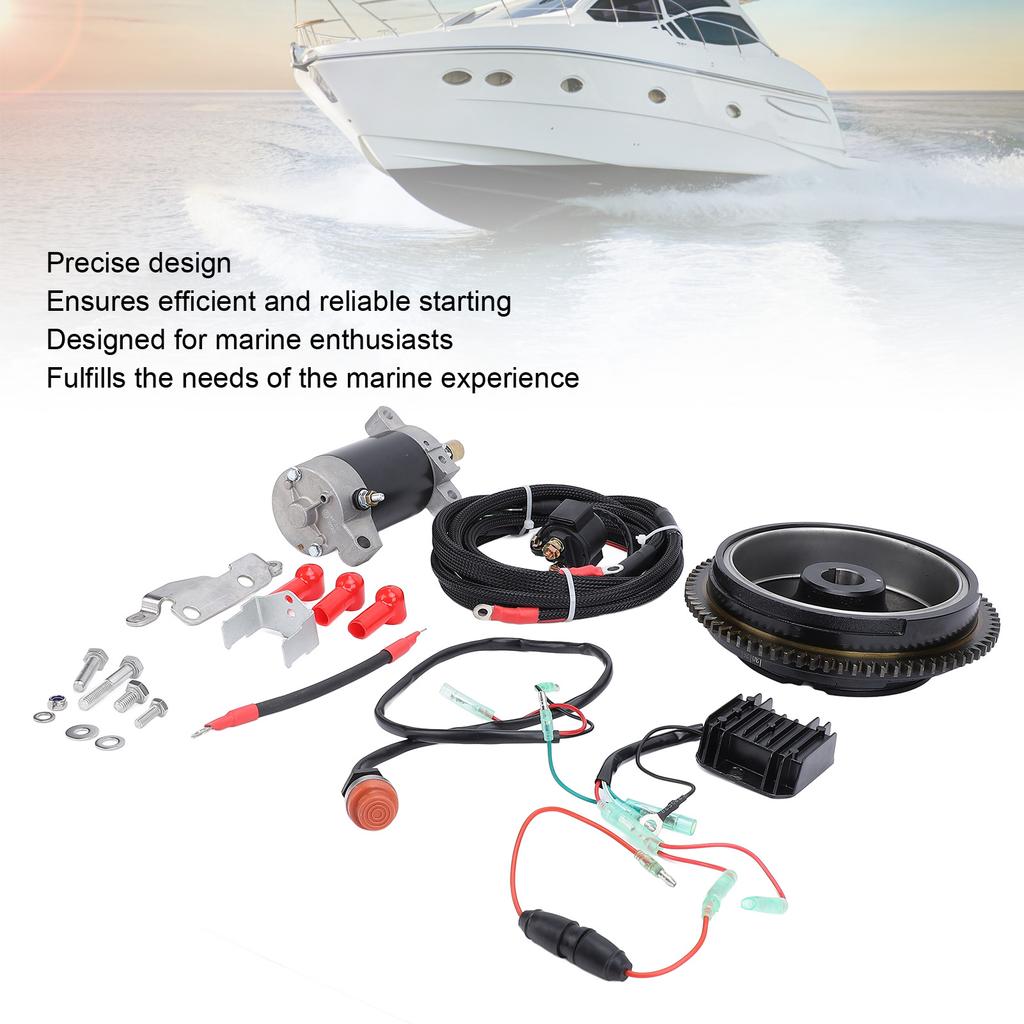 Outboard Motor Starter Kit Professional Outboard Engine Starter Replacement for 4 Stroke 20HP Outboard Engine