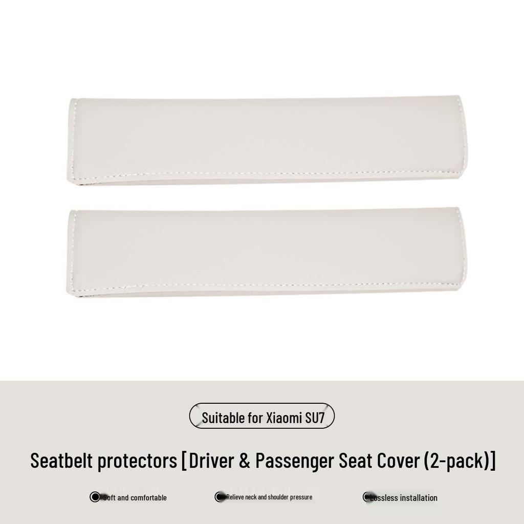 Xiaomi SU7 Seatbelt Shoulder Pad Covers for Driver & Passenger - Car Interior Accessories