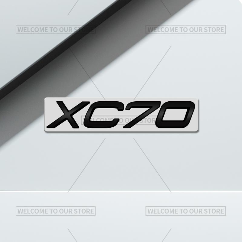 3D Car Styling For Volvo XC40 XC60 XC70 XC90 S60 S90 V70 V60 V40 AWD Glossy Black Emblem Badge Metal Stickers Rear Trunk Decals
