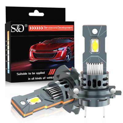 2 buc. Becuri faruri LED H7 30000LM Mini Turbo H4 LED Fascicul Hi/Lo H11 H8 9005 HB3 9006 HB4 60W Lampă de ceață pentru mașină Lampă Plug&Play automată 6500K Alb