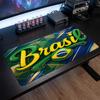 Brazil Football Crest Mouse Pad, Extended Non Slip Rubber Desk Mat for Gaming Office Laptop Fan Gift