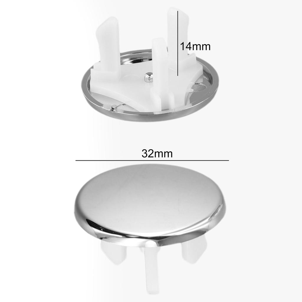 Luxury Bathroom Basin Sink Hole Overflow Replacement Cover Chrome Trim