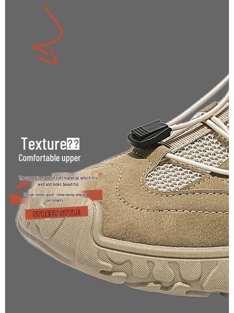 Men's Breathable Mesh Non-Slip Casual Shoes for Work and Sports