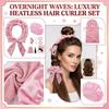 Non Thermal Curling Iron Gift Box Set With Headband And Hair Straightener For Hair Styling