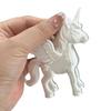 Bag Charm Keychain Pendant Heart-Shaped Metal Lobster Clasp Smooth Open Close 3D Printed Pink Pearlescent Unicorn