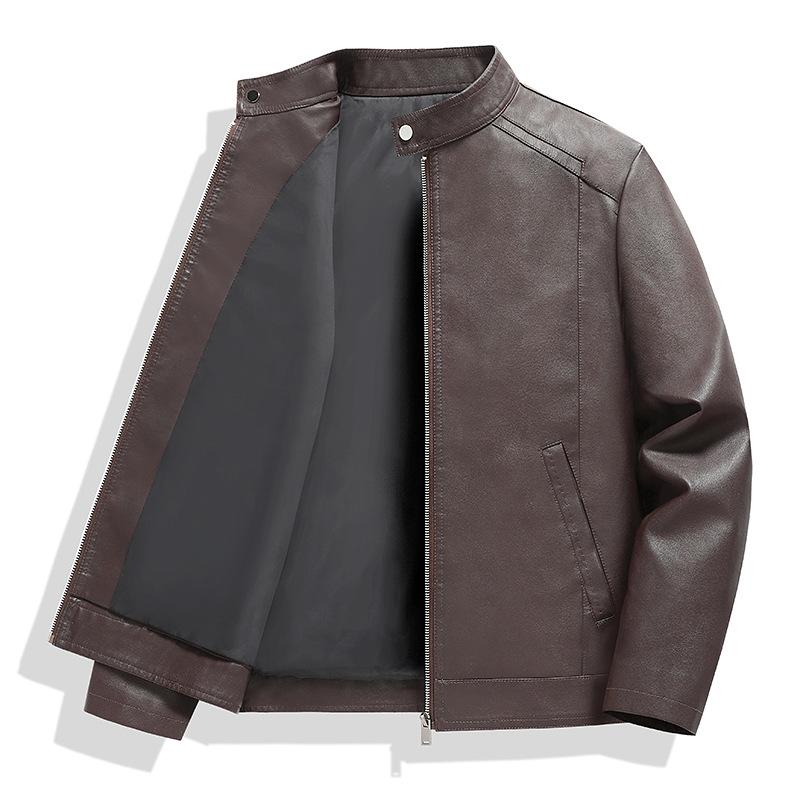 Spring and Autumn New Products Men's Leather Jacket Top Leather Jacket Men's PU Leather Jacket Spring and Autumn Men's Leather Jacket