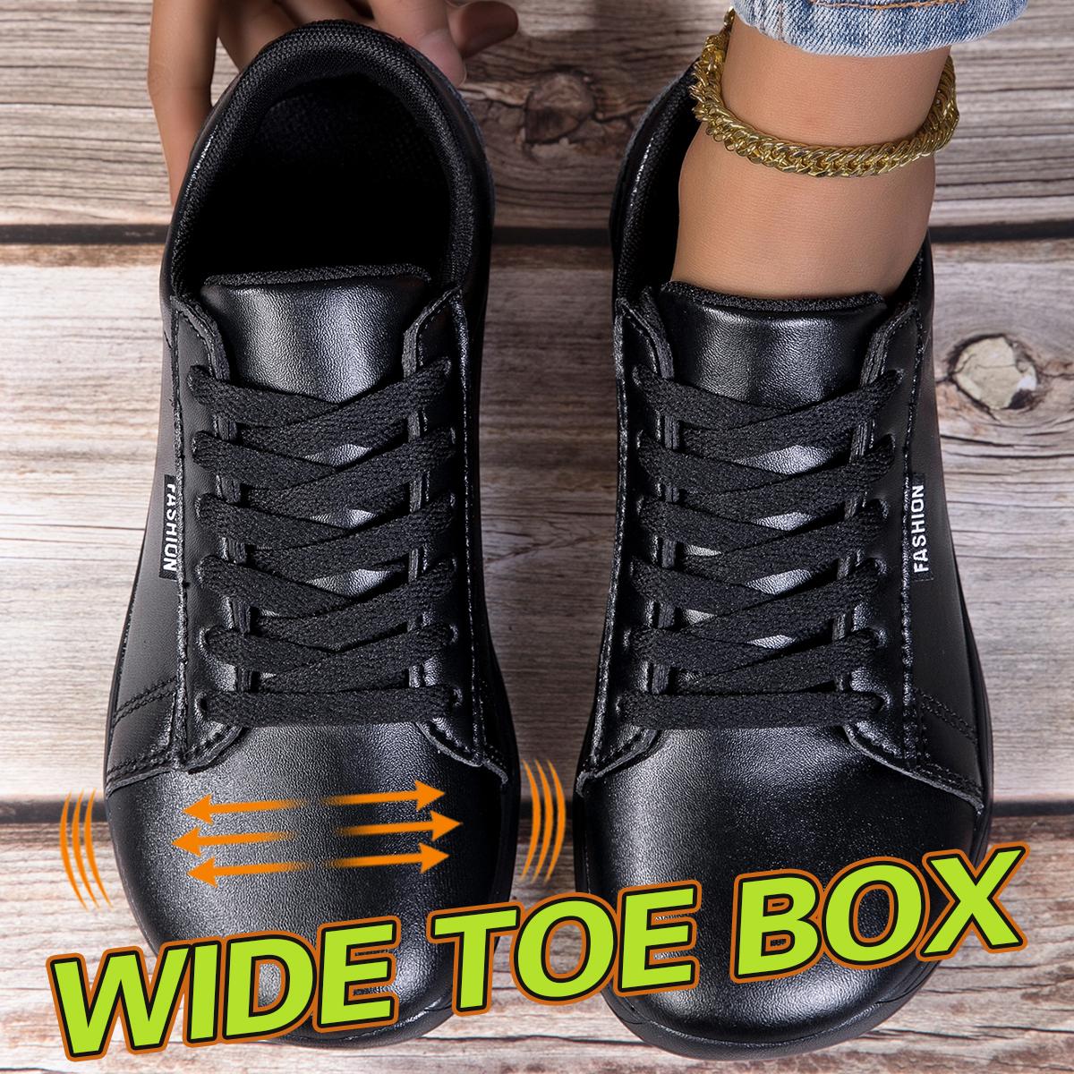 

Женские парусиновые туфли с широким носком, спортивная и повседневная обувь, весенне-осенние парусиновые кеды с широким носком, женские белые кеды для скейтборда 36 чёрный