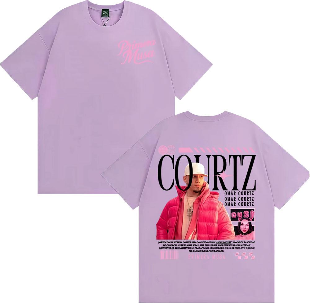 Rapper Omar Courtz Primera Musa Tour Tshirt Unisex Women Clothing Hip Hop Vintage Tee Shirt Casual High Quality Cotton Tshirt Tops