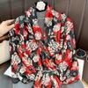 New Floral Silk Scarves for Women's Summer Travel, Thin Sunscreen Silk Scarves, Holiday Gifts for Elders