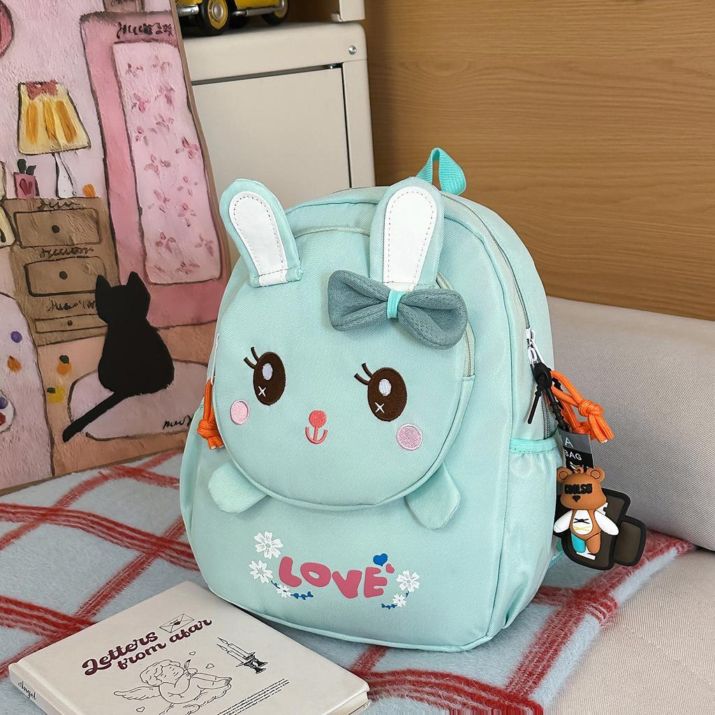 Schoolbag Children's Cute School Rabbit Small Backpack Kindergarten School Bag Girls Boys and Girls Baby Small Class Middle Class Backpack