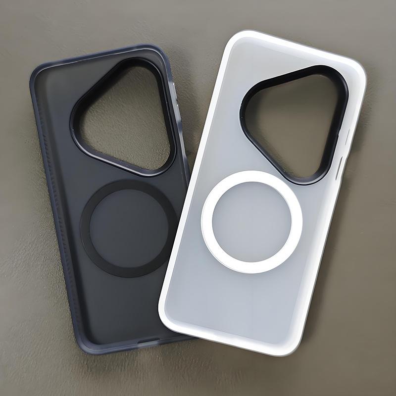 For Huawei Pura 80 Ultra Pro Case Magsafe Slim Matte Black Translucent Frosted Lightweight Baby Skin Touch Phone Case Cover