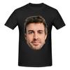 Divertente Maglietta Meme di Fernando Alonso da Uomo in Puro Cotone T-shirt Stile Estate 2026 Manica Corta Maglietta Vestibilità Slim Clothing