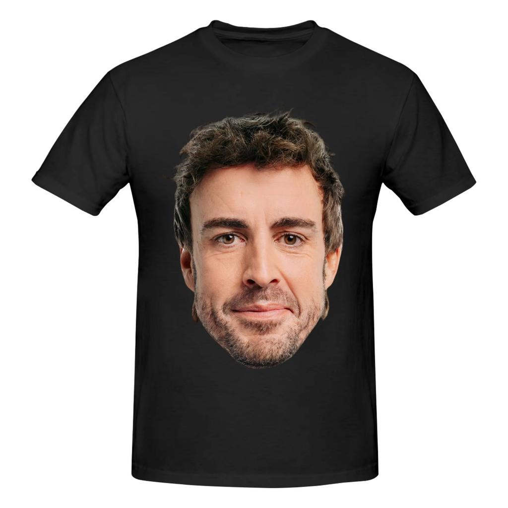 Divertente Maglietta Meme di Fernando Alonso da Uomo in Puro Cotone T-shirt Stile Estate 2026 Manica Corta Maglietta Vestibilità Slim Clothing