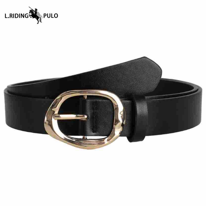 Pin Buckle Belt PU Leather Wide Belt Simple Jeans Casual Girls Belt