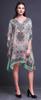 Phagun Womens Short Beach Kaftan Beachwear Bikini Coverup Midi Dress-4X-5X