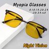 Fashion Myopia Glasses Neutral New Driving Special Night Vision Glasses Day And Night Dual-Use Anti-Glare Eye Protection Glasses
