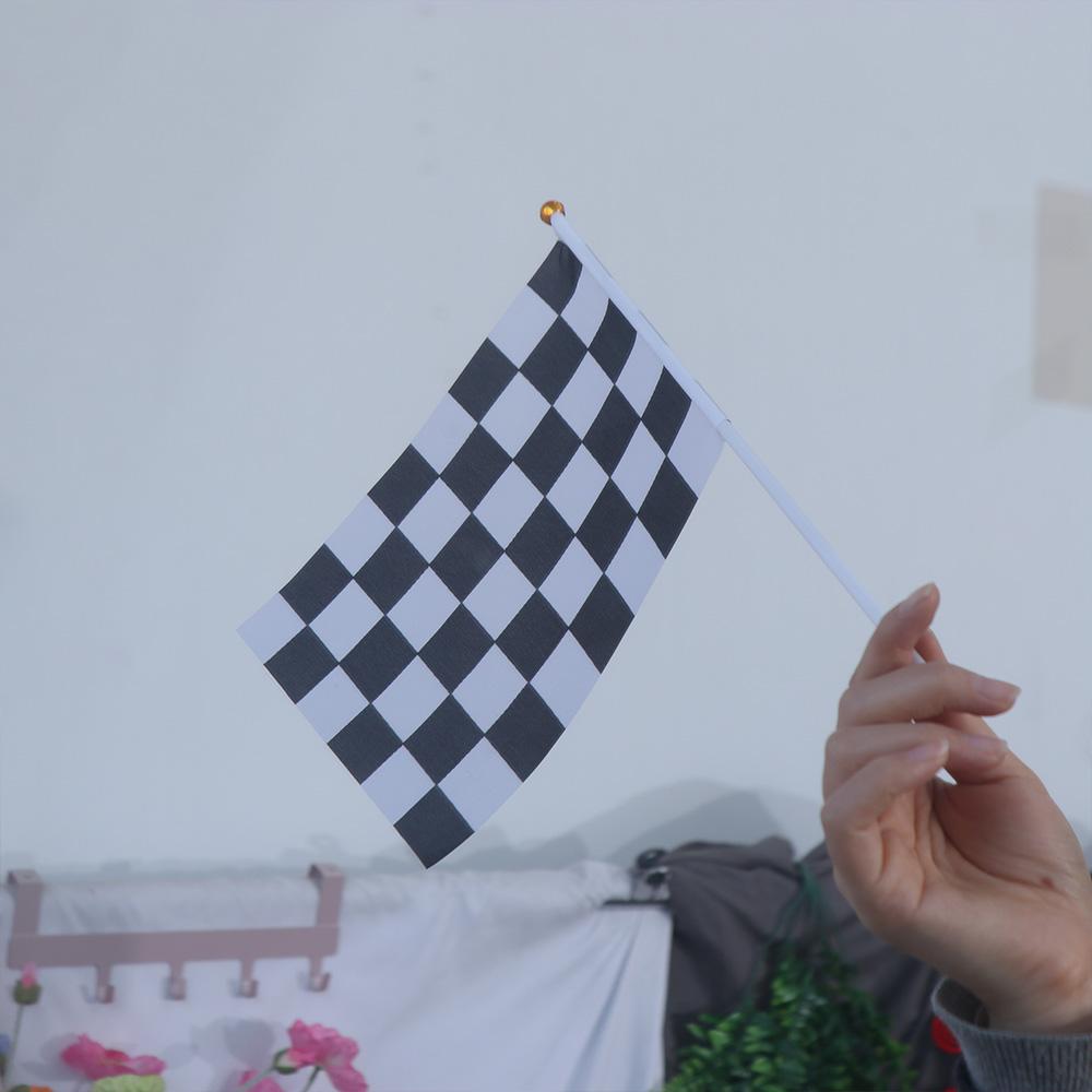 Cheer Race Flag Car Racing Racing Polyester Flags Waving Flags Racer Checkered Flags Check Flag