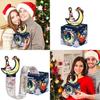 Christmas Deep Blue Santa Gift List Money Box With Cardboard Material For Holiday Party Decor
