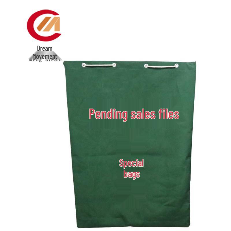 Mengdong Heavy-Duty Canvas Confidential Document Bag