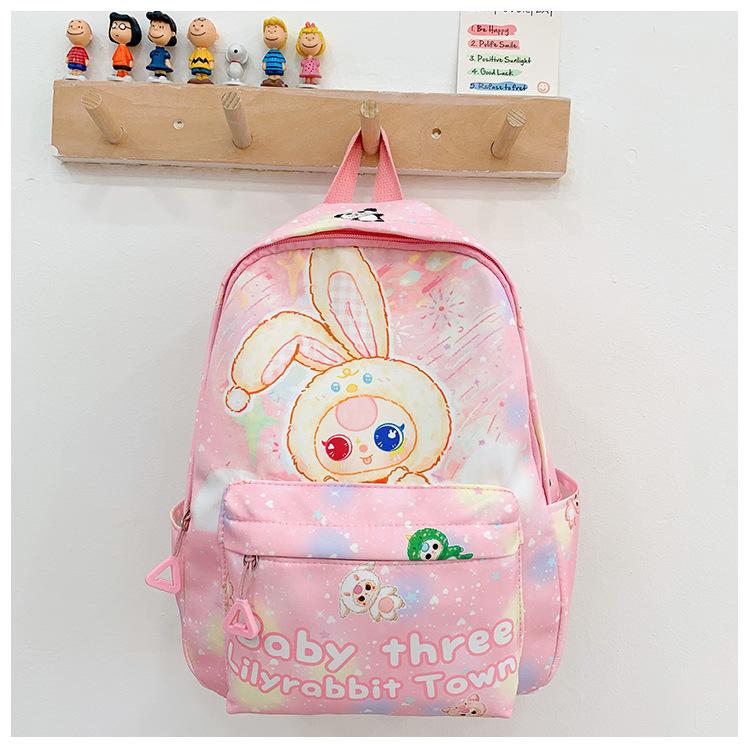 

Школьный рюкзак для трехлетнего ребенка, новый милый рюкзак большой вместимости, ультралегкий, с мультяшным рисунком, повседневный школьный рюкзак для девочки