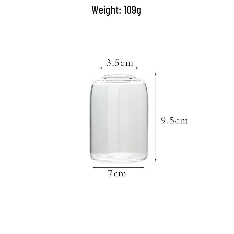 Cylindrical Glass Flower Vase for Wedding and Home Décor