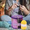 Crochet Bag Organizer Yarn Knitting Storage Portable Crochet Tote Bag Foldable Yarn Storage Knitting Needles And Accessories Bag