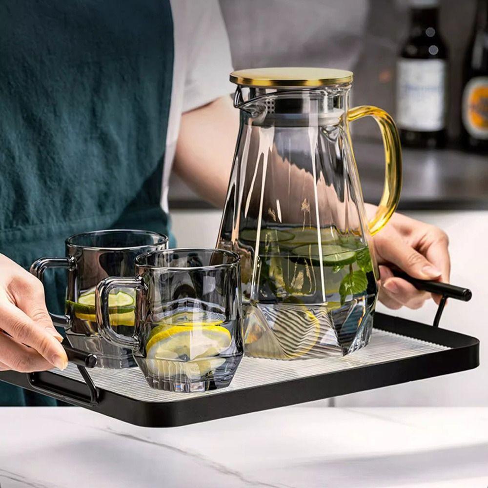 Leak-proof Fruit Dessert Tray with Handles Rectangle Kitchen Countertop Organizer  Hotel