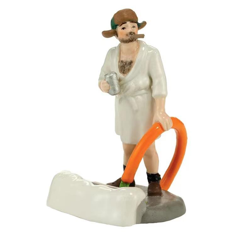 

Ярко освещенное здание Рождество Санта Клаус Машина Дом Деревня Праздник Гараж Украшение Вилла Гризвольдов Дом Настольные Фигурки